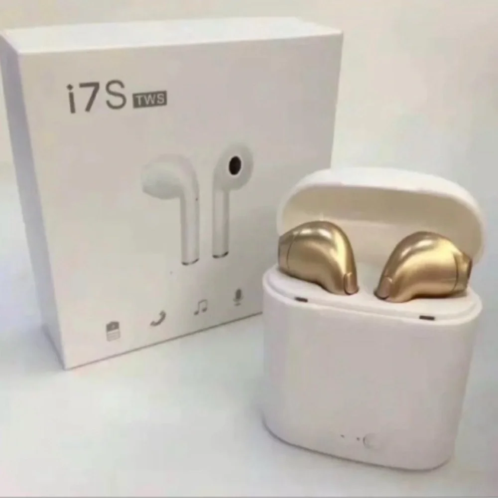 ✅i7S Wireless Bluetooth Headphone For iPhone,Android,LG,LAPTOP With Charging BOX